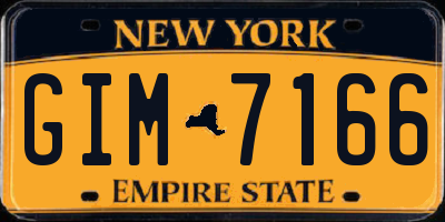 NY license plate GIM7166