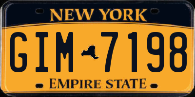NY license plate GIM7198