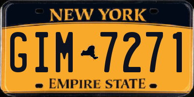 NY license plate GIM7271