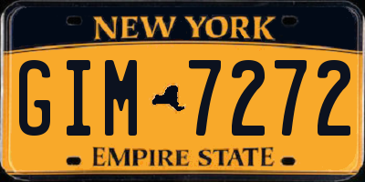 NY license plate GIM7272