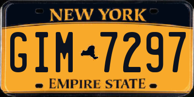 NY license plate GIM7297