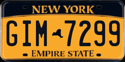 NY license plate GIM7299
