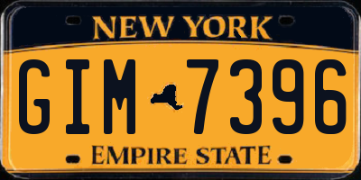 NY license plate GIM7396