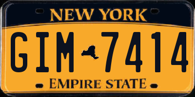 NY license plate GIM7414