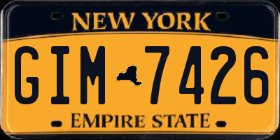 NY license plate GIM7426