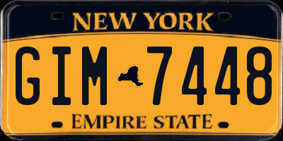 NY license plate GIM7448