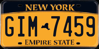 NY license plate GIM7459