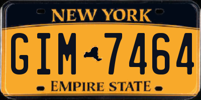 NY license plate GIM7464