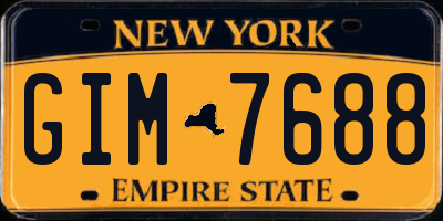 NY license plate GIM7688