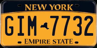 NY license plate GIM7732