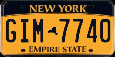 NY license plate GIM7740