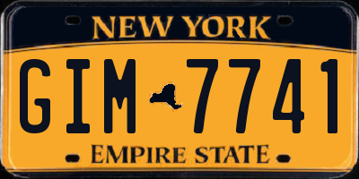 NY license plate GIM7741