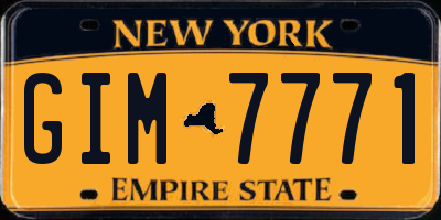NY license plate GIM7771