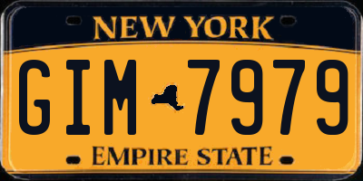 NY license plate GIM7979