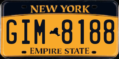 NY license plate GIM8188