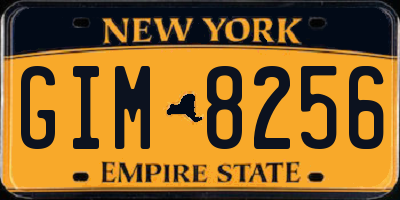 NY license plate GIM8256