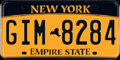 NY license plate GIM8284
