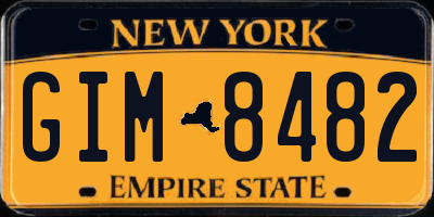NY license plate GIM8482