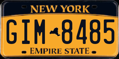 NY license plate GIM8485
