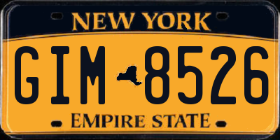 NY license plate GIM8526