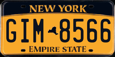 NY license plate GIM8566