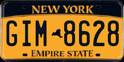 NY license plate GIM8628