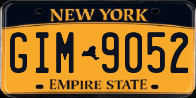 NY license plate GIM9052