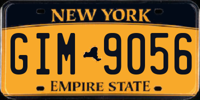 NY license plate GIM9056