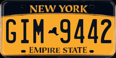 NY license plate GIM9442