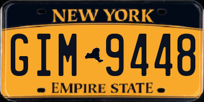 NY license plate GIM9448