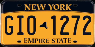 NY license plate GIO1272