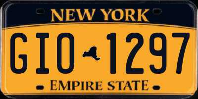 NY license plate GIO1297