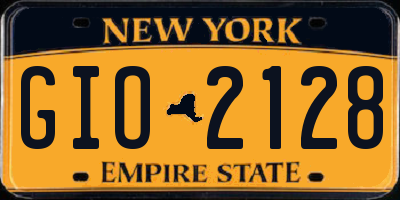 NY license plate GIO2128
