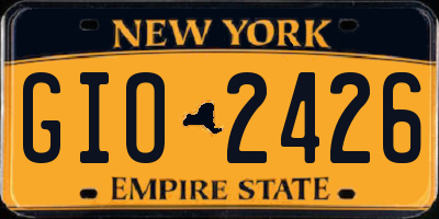 NY license plate GIO2426