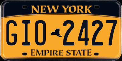 NY license plate GIO2427