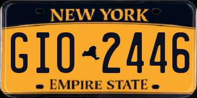NY license plate GIO2446