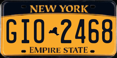 NY license plate GIO2468