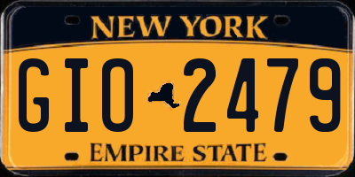 NY license plate GIO2479