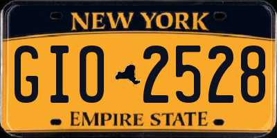NY license plate GIO2528