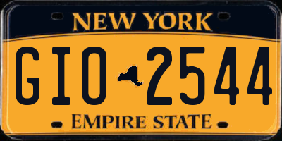 NY license plate GIO2544