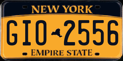 NY license plate GIO2556