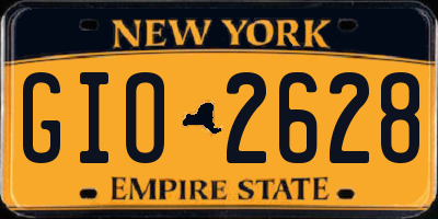 NY license plate GIO2628