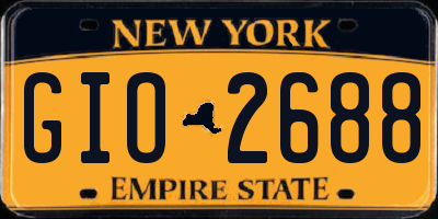 NY license plate GIO2688