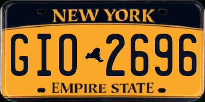 NY license plate GIO2696