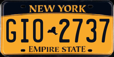 NY license plate GIO2737