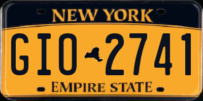 NY license plate GIO2741