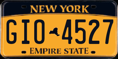 NY license plate GIO4527