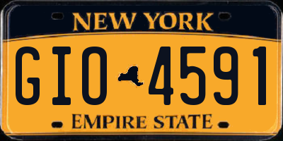 NY license plate GIO4591