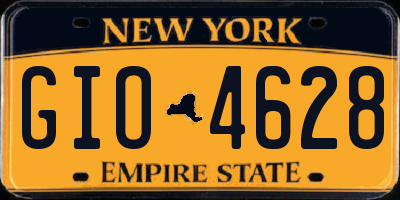 NY license plate GIO4628