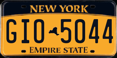 NY license plate GIO5044